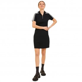 рокля,дамски,поли,и,рокли,jack,&,jones,wood,slim,short,sleeve,short,dress,black,stripes,white,jjxx,logo,(black)