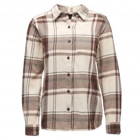 риза,с,дълъг,ръкав,дамски,блузи,дамски,ризи,black,diamond,project,flannel,long,sleeve,shirt,chalk,pink,walnut,plaid,(beige)