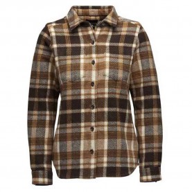 риза,с,дълъг,ръкав,дамски,блузи,дамски,ризи,black,diamond,project,heavy,flannel,long,sleeve,shirt,bark,brown,off,white,plaid,(brown)