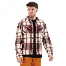 риза,с,дълъг,ръкав,мъжки,ризи,black,diamond,project,heavy,flannel,long,sleeve,shirt,burgundy,off,white,plaid,(brown)