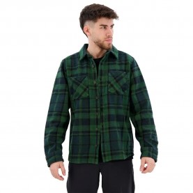 риза,с,дълъг,ръкав,мъжки,ризи,black,diamond,project,heavy,flannel,long,sleeve,shirt,palm,green,anthracite,plaid,(green)