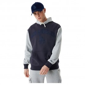 суичър,мъжки,пуловери,дамски,пуловери,new,era,los,angeles,dodgers,mlb,team,patch,hoodie,grey,(navy,hgr)