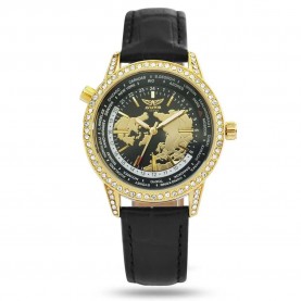 Часовник Aviator AVW8633L03 woman watch - Golden (Leather / Mineral) часовник,часовници,aviator,avw8633l03,woman,watch,golden,(leather,mineral)