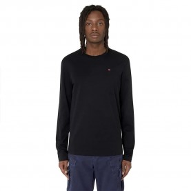 тениска,мъжки,тениски,diesel,diegor,microdiv,long,sleeve,t,shirt,black,(deep,black)