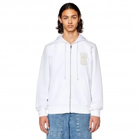 блуза,мъжки,пуловери,diesel,ginn,k10,full,zip,sweatshirt,white