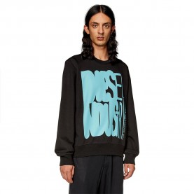 блуза,мъжки,пуловери,diesel,ginn,k37,sweatshirt,black