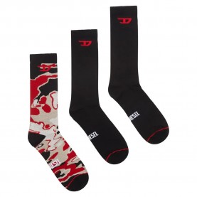 чорапи,мъжки,чорапи,diesel,skm,ray,socks,3,pairs,multicolor,(black,red,white)