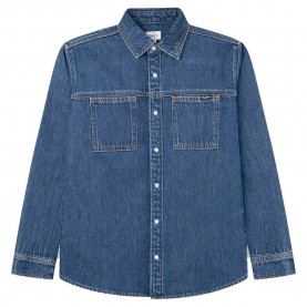 риза,с,дълъг,ръкав,детски,ризи,pepe,jeans,ceder,long,sleeve,shirt,blue