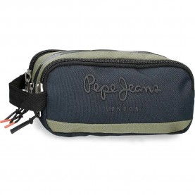 канцеларски,принадлежности,pepe,jeans,cromwell,carry,all,3c,pencil,case,black,(green)