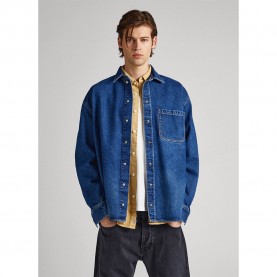 риза,с,дълъг,ръкав,мъжки,ризи,pepe,jeans,devon,worn,long,sleeve,shirt,blue