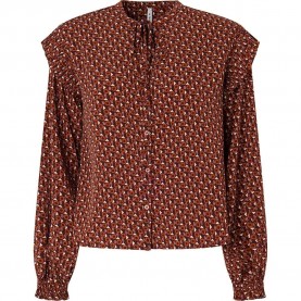 риза,с,дълъг,ръкав,дамски,блузи,дамски,ризи,pepe,jeans,kitty,long,sleeve,shirt,brown