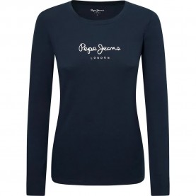Тениска Pepe jeans New Virginia long sleeve T-shirt - Blue (Dulwich) тениска,дамски,тениски,pepe,jeans,new,virginia,long,sleeve,t,shirt,blue,(dulwich)