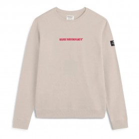 блуза,дамски,блузи,ecoalf,disaalf,sweatshirt,washed,stone,(beige)