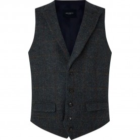 елек,мъжки,сака,hackett,teal,tweed,waistcoat,grey,(multicolor)