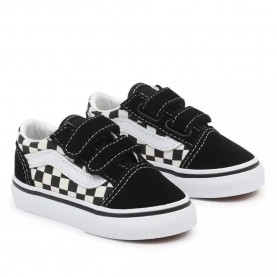 маратонки,детски,маратонки,vans,old,skool,v,toddler,trainers,primary,check,black,white,(black)