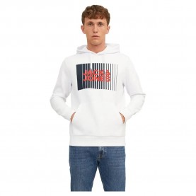 суичър,мъжки,пуловери,jack,&,jones,corp,logo,play,hoodie,white