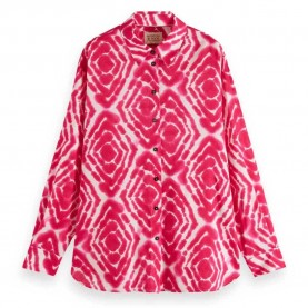 риза,с,дълъг,ръкав,дамски,блузи,дамски,ризи,scotch,&,soda,oversized,long,sleeve,shirt,pink