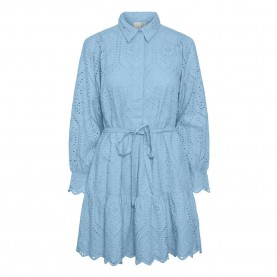 рокля,дамски,поли,и,рокли,yas,holi,long,sleeve,short,dress,blue