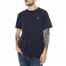 тениска,мъжки,тениски,lyle,&,scott,plain,short,sleeve,t,shirt,blue,(blue)