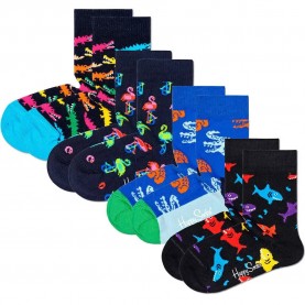 чорапи,детски,чорапи,happy,socks,animal,socks,4,pairs,multicolor,(multicolor)