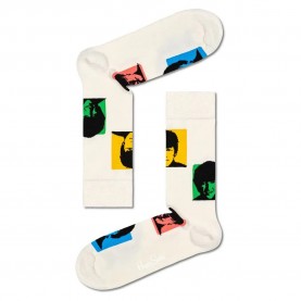 чорапи,мъжки,чорапи,happy,socks,beatles,silhouettes,socks,white,(multicolor)