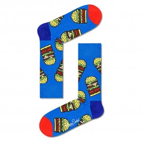 чорапи,мъжки,чорапи,happy,socks,burger,socks,multicolor,(blue)