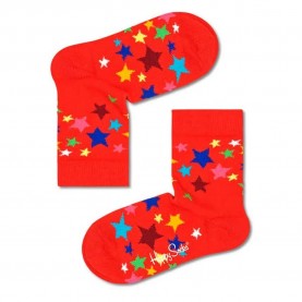 чорапи,детски,чорапи,happy,socks,stars,socks,red,(multicolor)