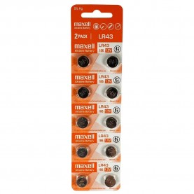 батерии,maxell,lr43,1.5v,micro,button,battery,clear,(multicolor)