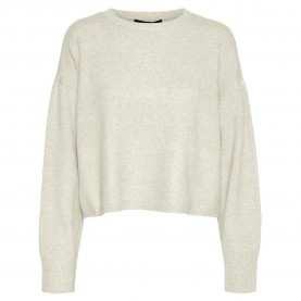 блуза,дамски,пуловери,дамски,плетени,дрехи,vero,moda,doffy,petite,sweater,beige,(birch,detail,w.,melange)