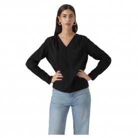 дамски,блузи,дамски,ризи,vero,moda,lena,long,sleeve,blouse,black,(black)