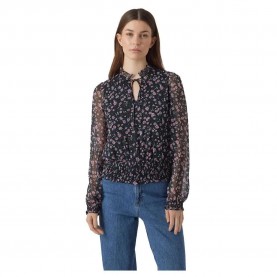 дамски,блузи,дамски,ризи,vero,moda,milla,long,sleeve,blouse,black,(black,aop,medium,flower)