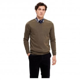 блуза,мъжки,пуловери,selected,16090147,berg,sweater,brown