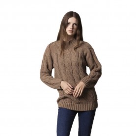 блуза,дамски,пуловери,дамски,плетени,дрехи,sea,ranch,renate,round,neck,sweater,brown