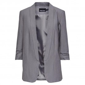 сако,дамски,сака,pieces,boss,3,4,blazer,light,grey,melange,(grey)