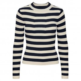 блуза,дамски,пуловери,дамски,плетени,дрехи,pieces,crista,17115047,sweater,sky,captain,stripes,wide,birch,stripes,(beige,blue)