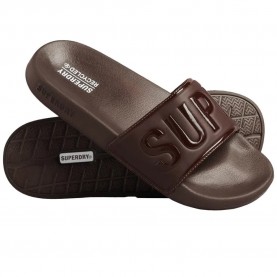 мъжки,джапанки,и,чехли,superdry,code,core,vegan,pool,slides,brown,(dark,oak,brown)