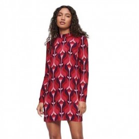 рокля,дамски,поли,и,рокли,superdry,studios,mock,neck,mini,dress,red