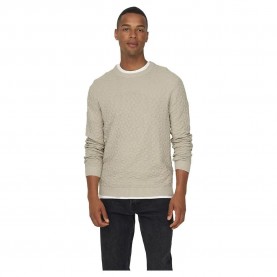 блуза,мъжки,пуловери,only,&,sons,kalle,sweater,beige,(silver,lining)