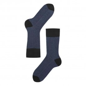 Чорапи Lenz Longlife Half long socks 2 pairs - Multicolor (Black / Blue Fishbone) чорапи,мъжки,чорапи,lenz,longlife,half,long,socks,2,pairs,multicolor,(black,blue,fishbone)