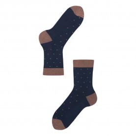 Чорапи Lenz Longlife Half long socks 2 pairs - Multicolor (Navy / Brown Dots) чорапи,дамски,чорапи,lenz,longlife,half,long,socks,2,pairs,multicolor,(navy,brown,dots)