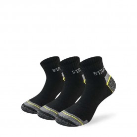 чорапи,мъжки,чорапи,дамски,чорапи,lenz,staff,worker,basic,short,socks,3,pairs,black,(black,grey)