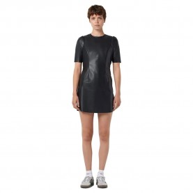 рокля,дамски,поли,и,рокли,noisy,may,hill,short,sleeve,short,dress,black,(black)