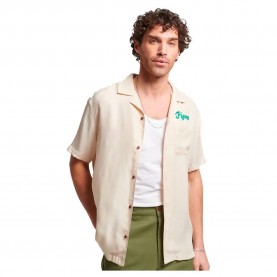 риза,с,къс,ръкав,мъжки,ризи,superdry,vintage,bowling,short,sleeve,shirt,beige