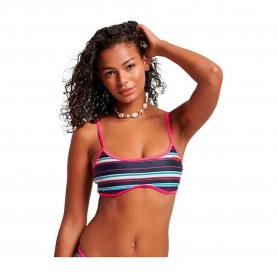 дамски,бански,костюми,superdry,vintage,striped,bikini,top,multicolor,(coral,pop,stripe)