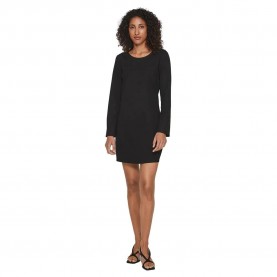 рокля,дамски,поли,и,рокли,vila,armerone,long,sleeve,short,dress,black,(black)
