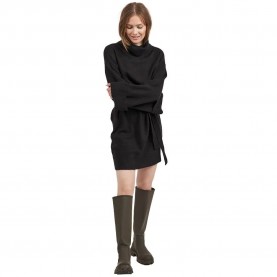 рокля,дамски,поли,и,рокли,vila,rolfie,long,sleeve,short,dress,black