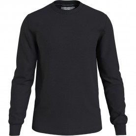 тениска,мъжки,тениски,calvin,klein,jeans,badge,waffle,long,sleeve,t,shirt,blue