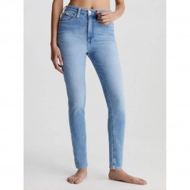 дънки,дамски,панталони,calvin,klein,jeans,super,skinny,ankle,fit,high,waist,jeans,blue