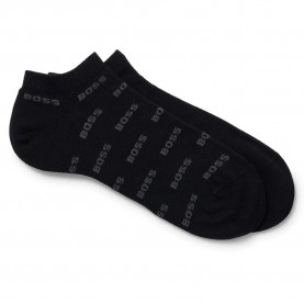чорапи,мъжки,чорапи,boss,as,allover,10258216,socks,2,pairs,black,(black)