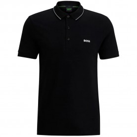 BOSS Paul4 10258215 short sleeve polo - Black (White) дамски,блузи,с,яка,мъжки,блузи,с,яка,boss,paul4,10258215,short,sleeve,polo,black,(white)
